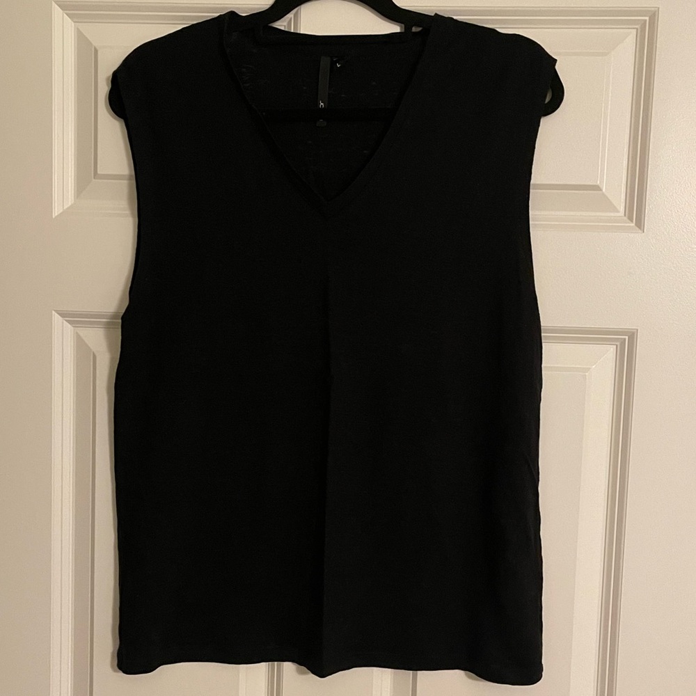 Joe’s Jeans Black Linen Tank